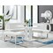Armen Living Amanda 3 Piece White Rectangular Dining Set SETAMDI3WH - alternate 8